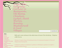 Tablet Screenshot of leenasfinegardening.co.uk